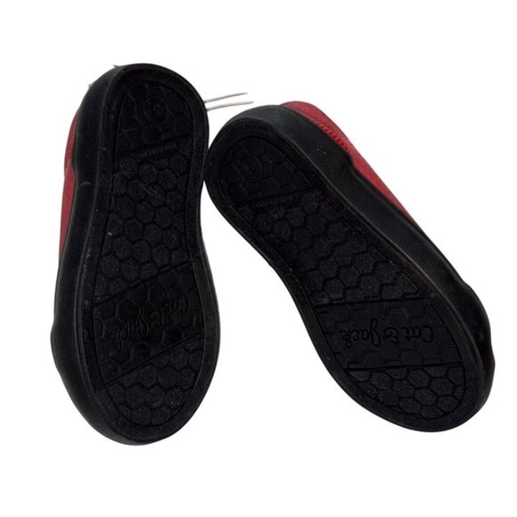 Cat & Jack infant Toddler No Tie Non skid Bottoms-Red/Black-Size 5-NWT - Picture 4 of 5